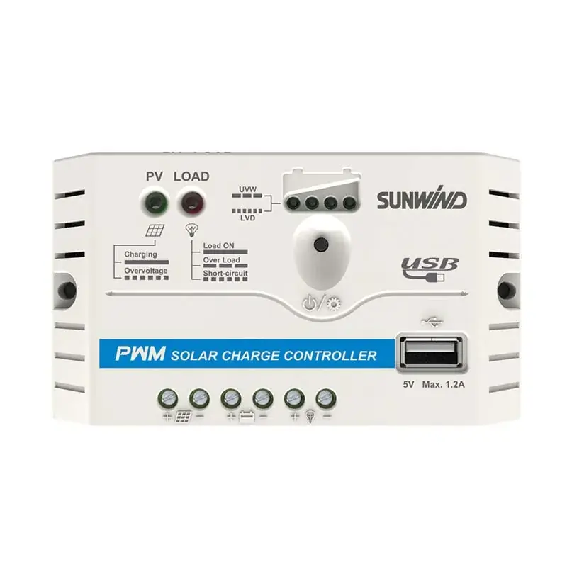 Solcellsregulator Sunwind Basic 10A 12/24V - Rabatt